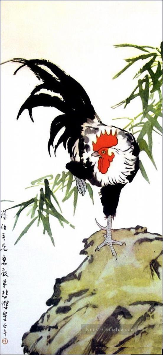 Xu Beihong ein Hahn Kunst Chinesische Ölgemälde